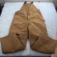 New Carhartt R27 Arctic Quilt Lined Double Knee Duck Bib Overalls Mens 42x32