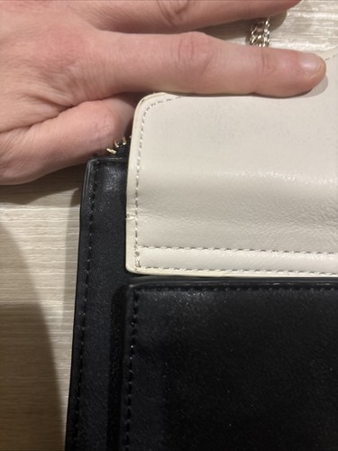 Zara Black White Square Envelop Crossbody Bag - Picture 6 of 10