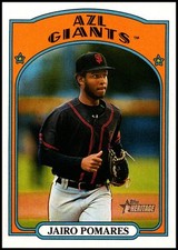 2021 Topps Heritage Minor League #75 Jairo Pomares - FREE SHIPPING!