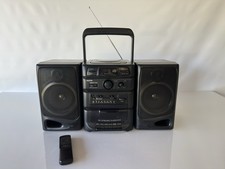 Sanyo MCD-S660 Portable Boombox-AM/FM, CD, Cassette, w/ Detach Speakers, Remote