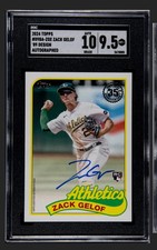 2024 Topps Zack Gelof ‘89 Design Auto RC SGC 9.5/10 POP 2