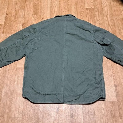 Vintage Carhartt Hamilton Jacket Size Large Green Canvas Work Wear