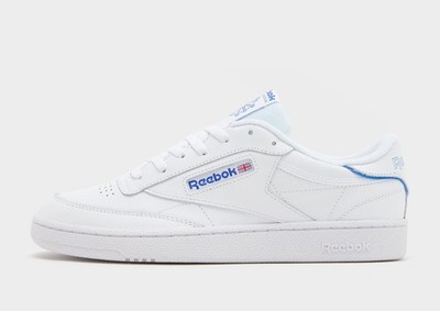 Original Reebok Club C 85  (Herrengrößen: UK 8, 9, 10 & 11) weiß/blau