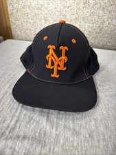 Mets Baseball Cap ::: Black With Orange Stitching ::: Cotapaxi Brand