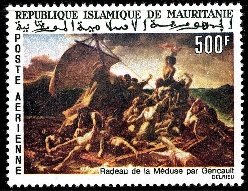 MAURITANIA 1966 MEDUSA PAINTING BY GERICAULT SC#C58 MNH CV$13.00 D0345