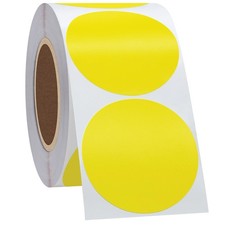 Thermal Label Sticker 2" Circle Sticker Direct Thermal Labels Self-Adhesive T...