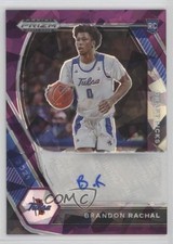 2021 Panini Prizm Draft Picks Purple Ice 93/99 Brandon Rachal #DP-BRA Auto 0o6v