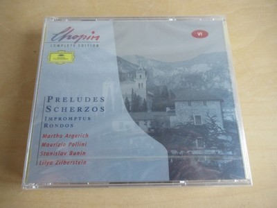 Chopin Edition-Preludes, Scherzos-Argerich, Bunin, Zilberstein-sealed 2er DGG CD