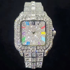 2026 Luxury Men s moissanite Diamond watch