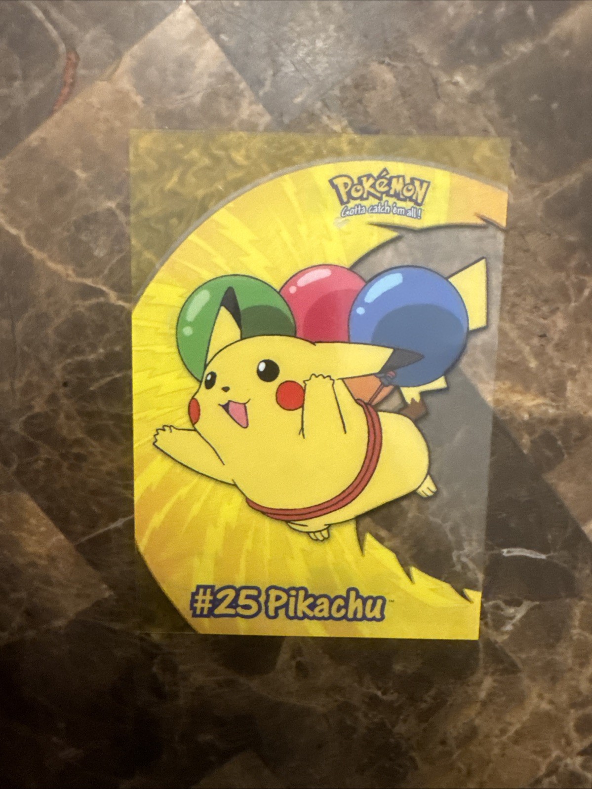 Topps Pokemon 2000 Pikachu #25 Clear Card PC1 TV Animation Edition 