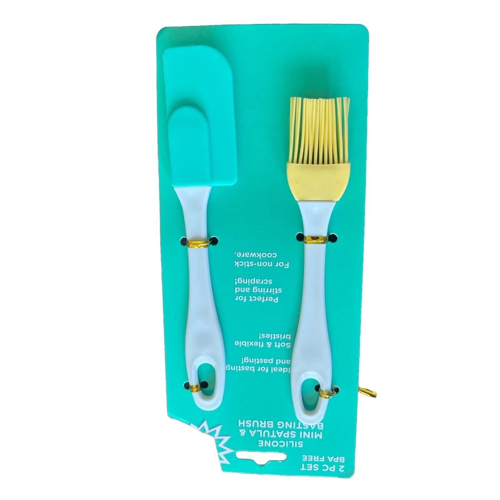 2 Piece Silicone Basting Brush Set, New, BBQ, Pastry Brush, 