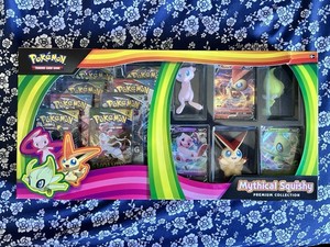 ポケモンカード 英語 Mythical Squishy プレミアム BOX Pokémon TCG: Mythical Squishy Premium Collection | Pokemon.com