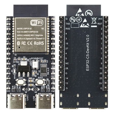 ESP32 C5 RISC-V Mikrocontroller WiFi 6 dual-Band (2,4 & 5GHz) Zigbee Thread -Neu