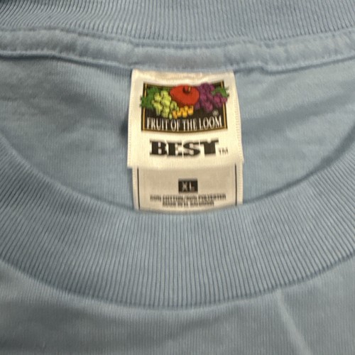 Vintage 90’s Embroidered Route 66 T-Shirt Size XL Baby Blue - Picture 3 of 6