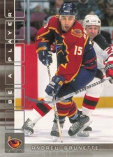 Andrew Brunette 2001-02 Be a Player Memorabilia #255 Atlanta Thrashers