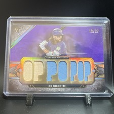 TORONTO BLUE JAYS: 2024 Topps Triple Threads Relic Bo Bichette Amethyst #/27