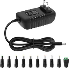 12V Power Supply 2A AC/DC Adapter 12Volt Wall Charger Replacement Power Cord AC