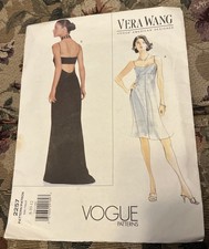 💜Vogue 2257 8-10-12 Vera Wang American Designer Misses Evening Dress