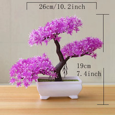 Artificial Tree Bonsai Simulation Plants Pot Plants for Garden Table Home Room B