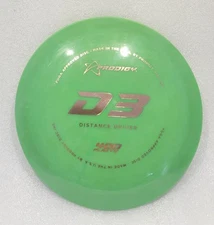 Prodigy Discs D3 Distance Driver 400 Plastic Green W/Gold Stamp 173G NEW