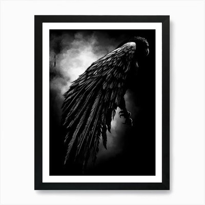 Adler 2 Kunstdruck gerahmt Wandbild P gerahmt Wandbild Poster Leinwanddruck Bild