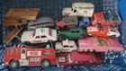 ORIGINAL VINTAGE DIECAST DINKY TOYS JOB LOT CARS FIRE ENGINE FAB 1 etc
