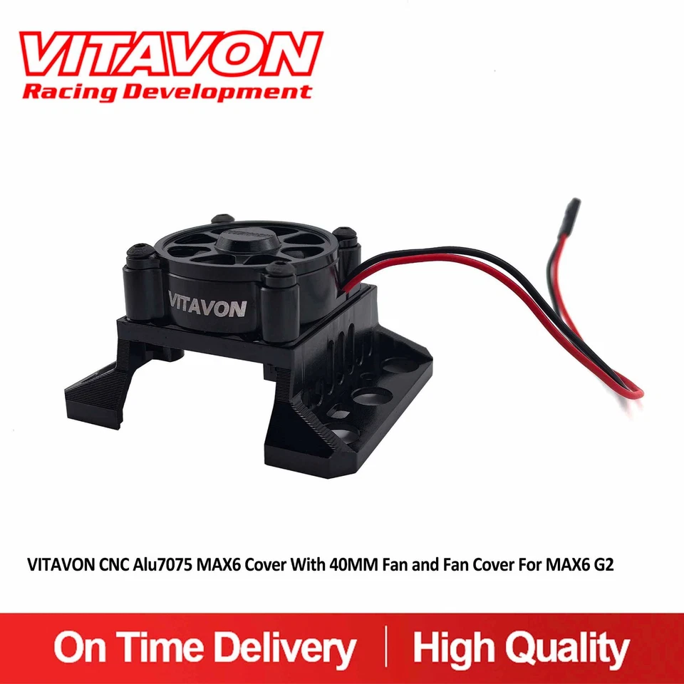 Vitavon CNC Alu7075 MAX6 ESC Cover with 40MM Fan and Fan Cover For MAX6 G2 - Image 2 of 4