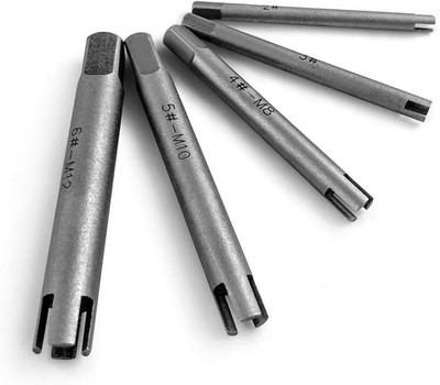 Tap Extractor 4 Flute Broken Head Screw Remover Stripped Tap Extractor Set Steel