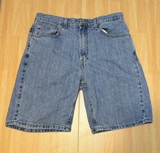 Men's 2007 Levi's 550 Relaxed Fit Jean Shorts Distressed Size 34