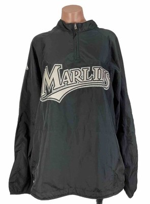 Authentic Florida Marlins MLB Jacket Cool Base Majestic Athletic