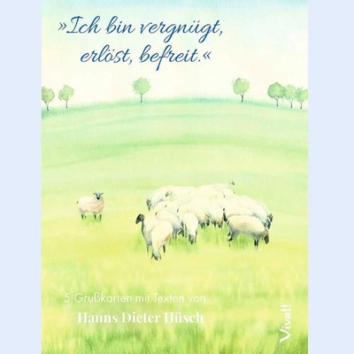 5er-Set Grußkarten in Box »Ich bin vergnügt, erlöst, befreit« mit Texten von...