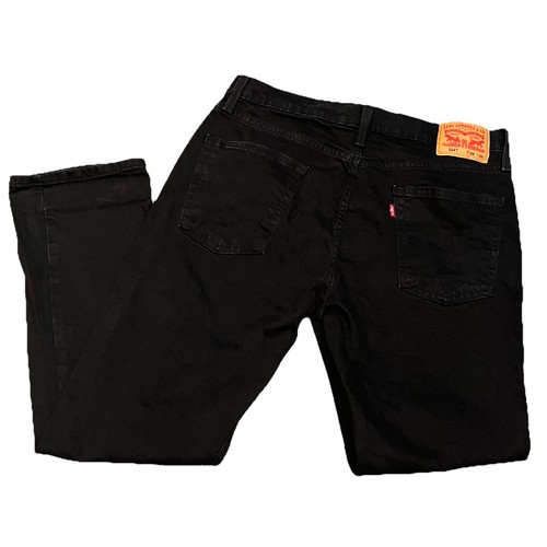 Levis 514 Herren 36x32 Dark Wash Straight Leg Schwarz Denim Jeans