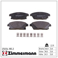 Zimmermann BremsbelÄGe Bremsbelagsatz Vorne Opel Astra J Chevrolet Cruze Trax