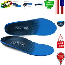 Comfortable Arch Support Insoles for Everyday Use - Men's 5-5.5  Women's 7-7.5