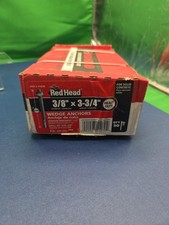 RED HEAD # 11270  3/8-in x 3-3/4-in Steel Concrete Wedge Anchors 50-Pack Box