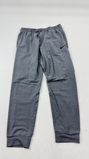 Nike Pants Mens Large Gray Dri-Fit Training Joggers Sweatpants 644291-065