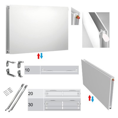 Buderus Heizkörper VCM-Plan.2 Hygiene Ventil Höhe 400mm Typ 10 20 30 L=400-3000