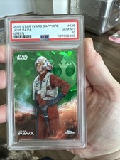 2025 STAR WARS SAPPHIRE #126 JESS PAVA /99 GREEN POP 1 PSA 10
