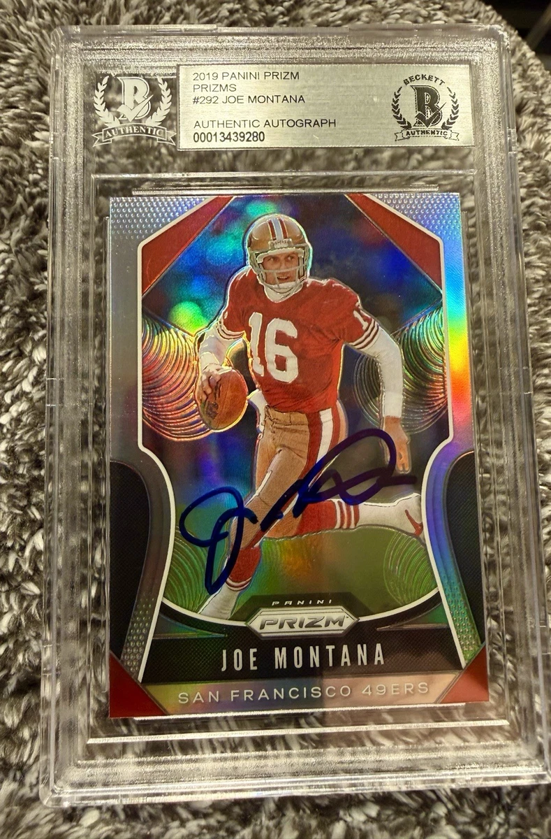 Panini Joe Montana Football Original Autographed Sports Trading