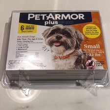 PetArmor Plus for Small Dogs 5-22 lbs Flea Ticks 6 Doses Double Factory Sealed