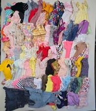 Huge 79 Piece Baby Girl Summer Clothing Lot 6-12 Months Dress Romper Shorts Tee