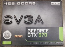 EVGA GeForce GTX 970 4GB SSC Gaming ACX 2.0 Cooling Graphics Card 04G-P4-3975-KR