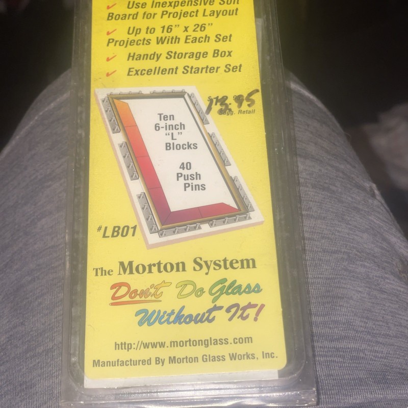 Morton LB01 Layout Block System-Ten 6" L BLocks w/ 40 Push Pins-Qty 2