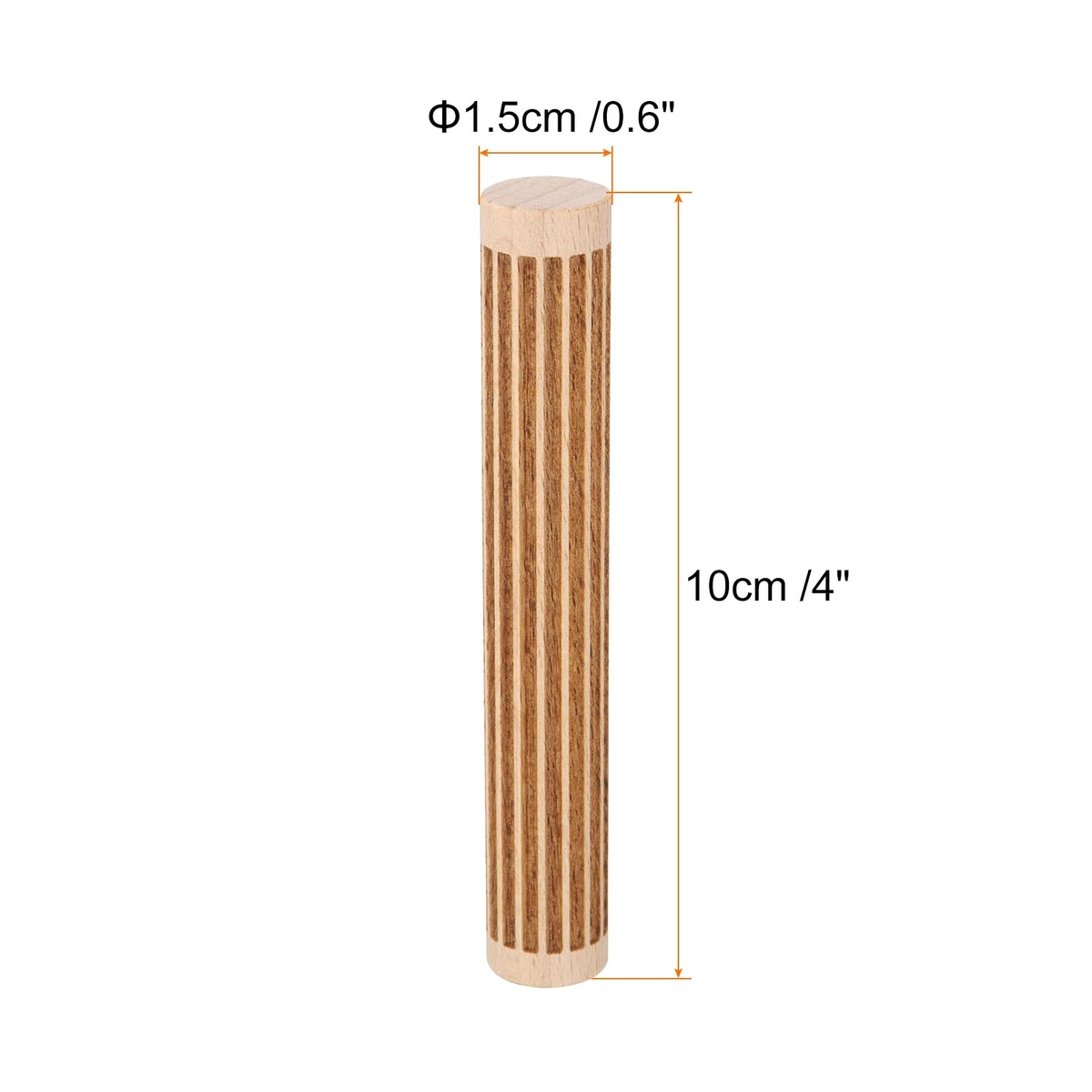 Rodillo de madera 10 cm líneas rectas patrón rodillos herramientas de cerámica de madera 1 pieza