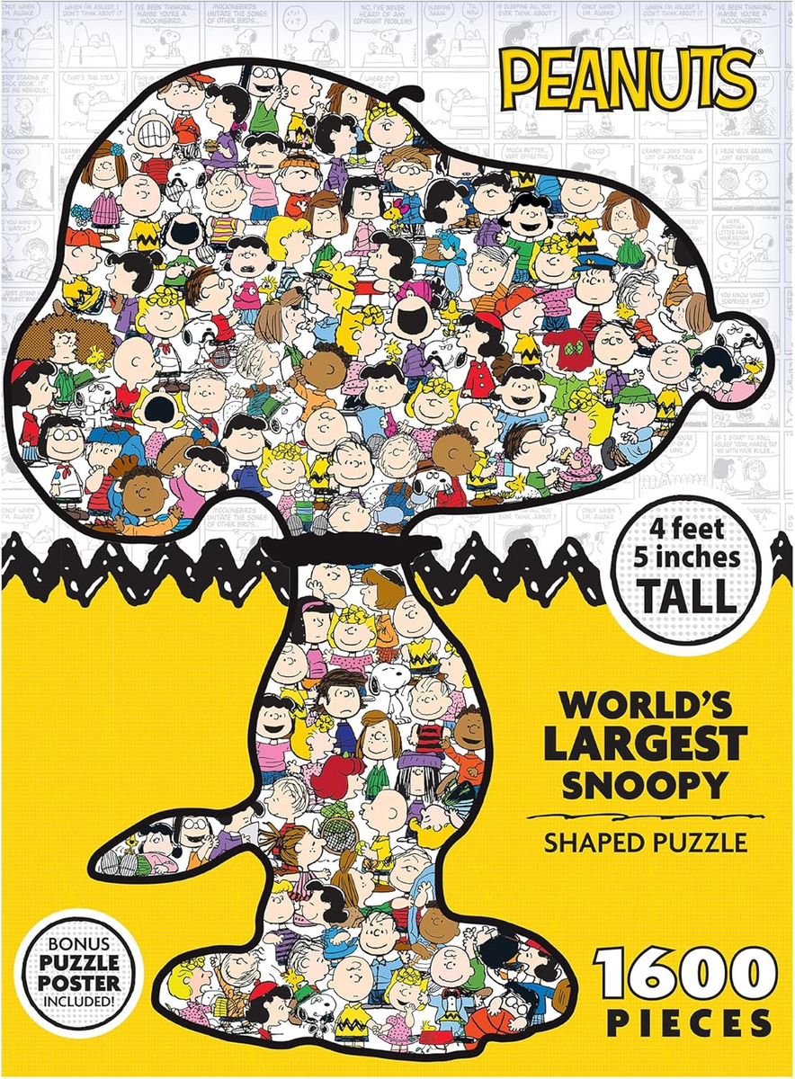 World'S Largest Snoopy 1600 Piece Shaped Puzzle for Adults | eBay