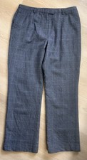 Vintage Pendleton Pants Women's Size 12 Petite Gray Tweed 100 Virgin Wool Lined