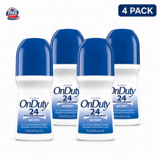 Avon On Duty 24 Hour Sport Roll On Antiperspirant Deodorant 2.6 Oz 4 Pack