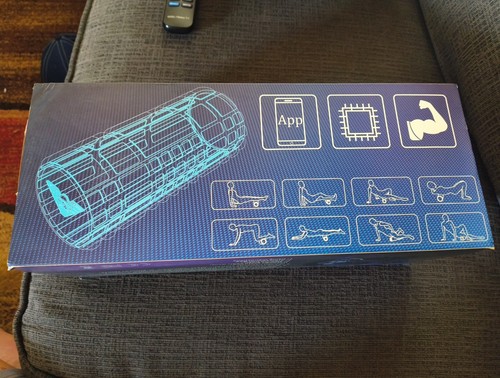 Vibrating Foam Roller Massager Back Massager with Smart APP & Fitness Poster NEW - Picture 3 of 4