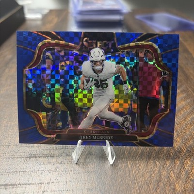 2025 Panini Select Football Trey McBride Field Level Blue /75 Arizona Cardinals 