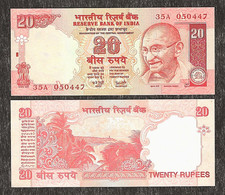 INDIA 20 RUPEES P-89A ND 2002 x 1 Pcs UNC MAHATMA GANDHI YVR SIGN MONEY BANKNOTE